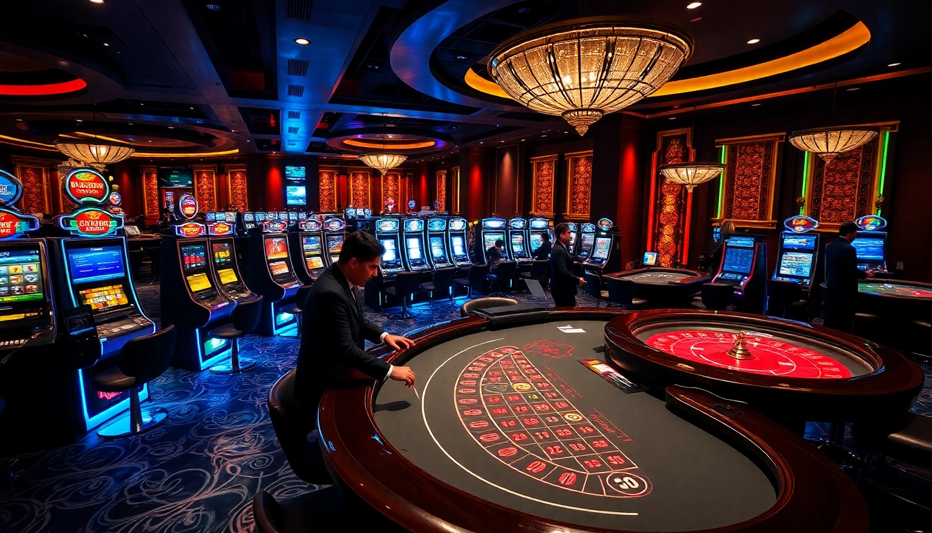 Experience thrilling gameplay at nk88 trang chủ with vibrant casino tables and professional dealers.