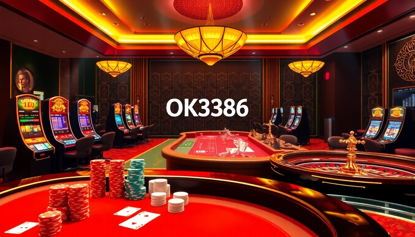 Experience the thrill of gambling with OK8386 at luxurious casino tables filled with games and excitement.