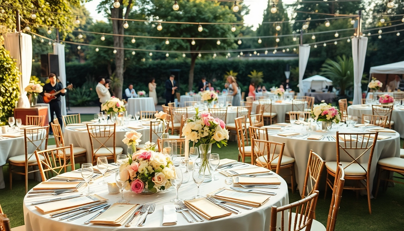 Enhance your event experience with Casablanca Hire Events' exquisite outdoor setting.