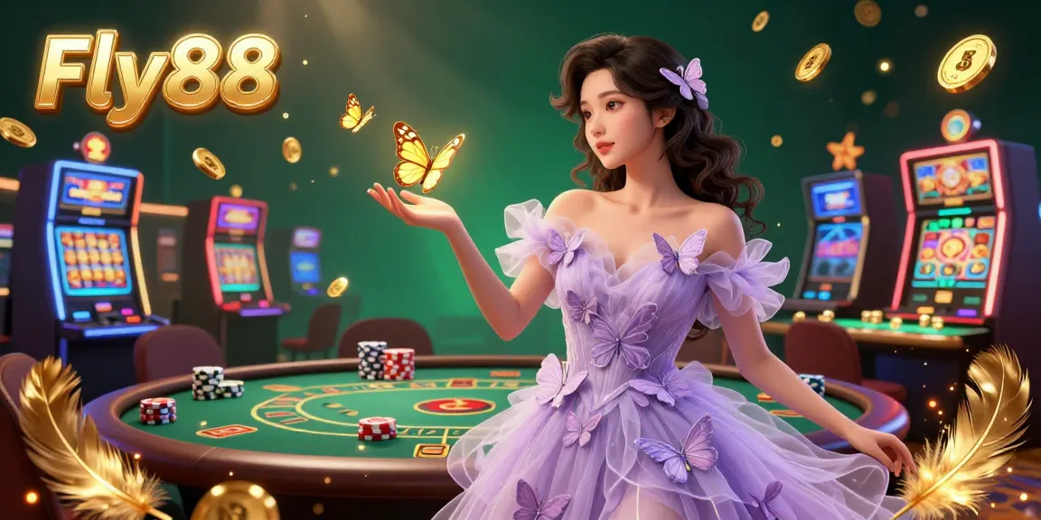 Experience thrilling gaming with Fly88's vibrant casino atmosphere featuring dynamic action and luxury.