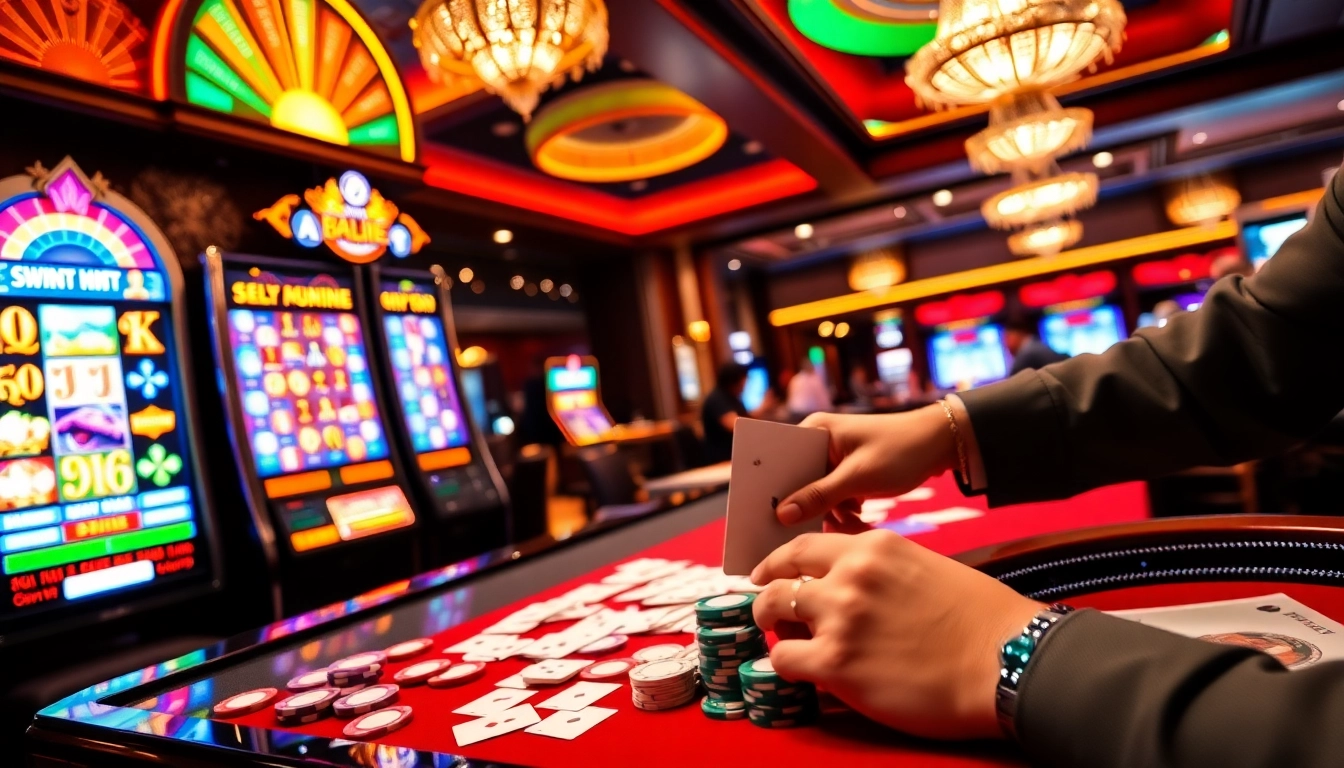 Winning big at tg88 with vibrant slot machines, poker tables, and thrilling casino action.