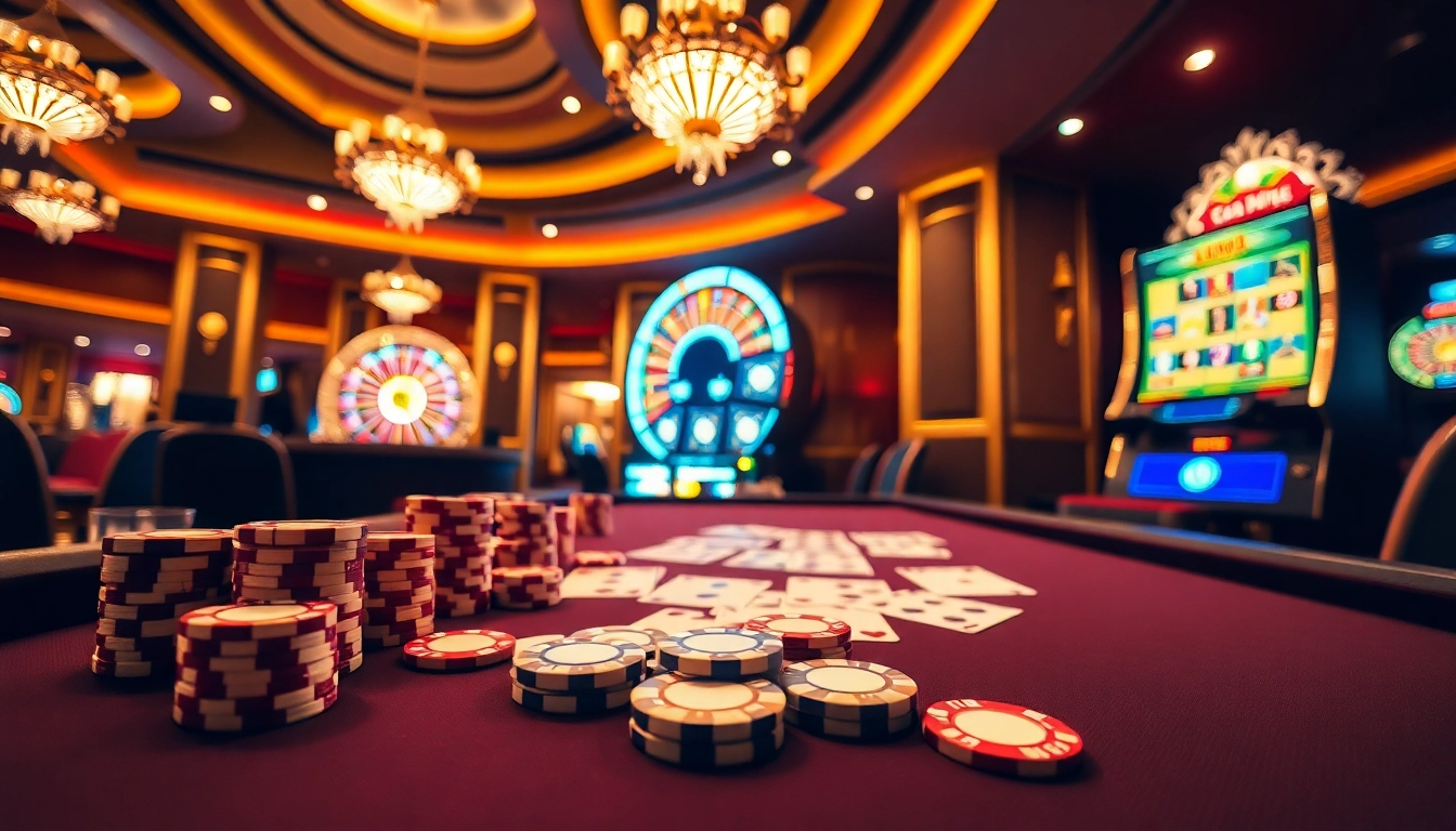 Experience thrilling gameplay at sc88 with high-quality poker chips and vibrant slot machines.
