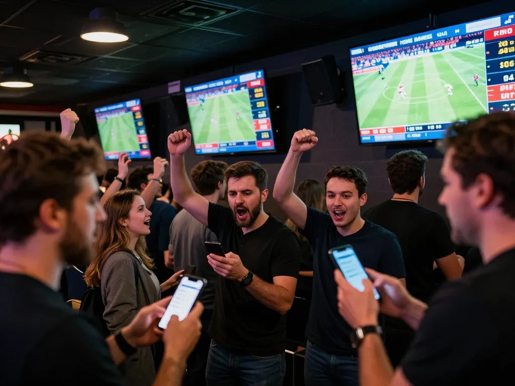Fans actively engaging with ga6789 betting odds during a live sports event