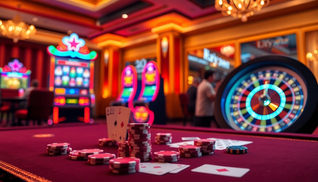 Play exciting casino games at Hay88 with vibrant tables and thrilling slot machines.