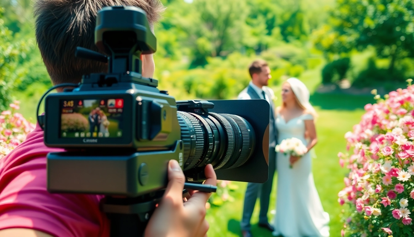 Vediography session capturing a couple's special moment outdoors in a romantic setting.