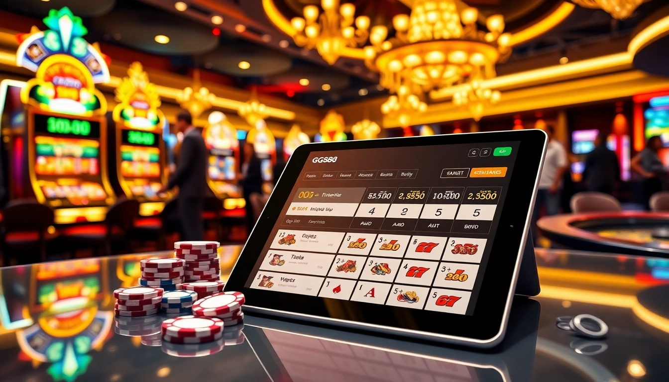 Experience the thrilling atmosphere of GG88 casino with vibrant games and professional gaming action.