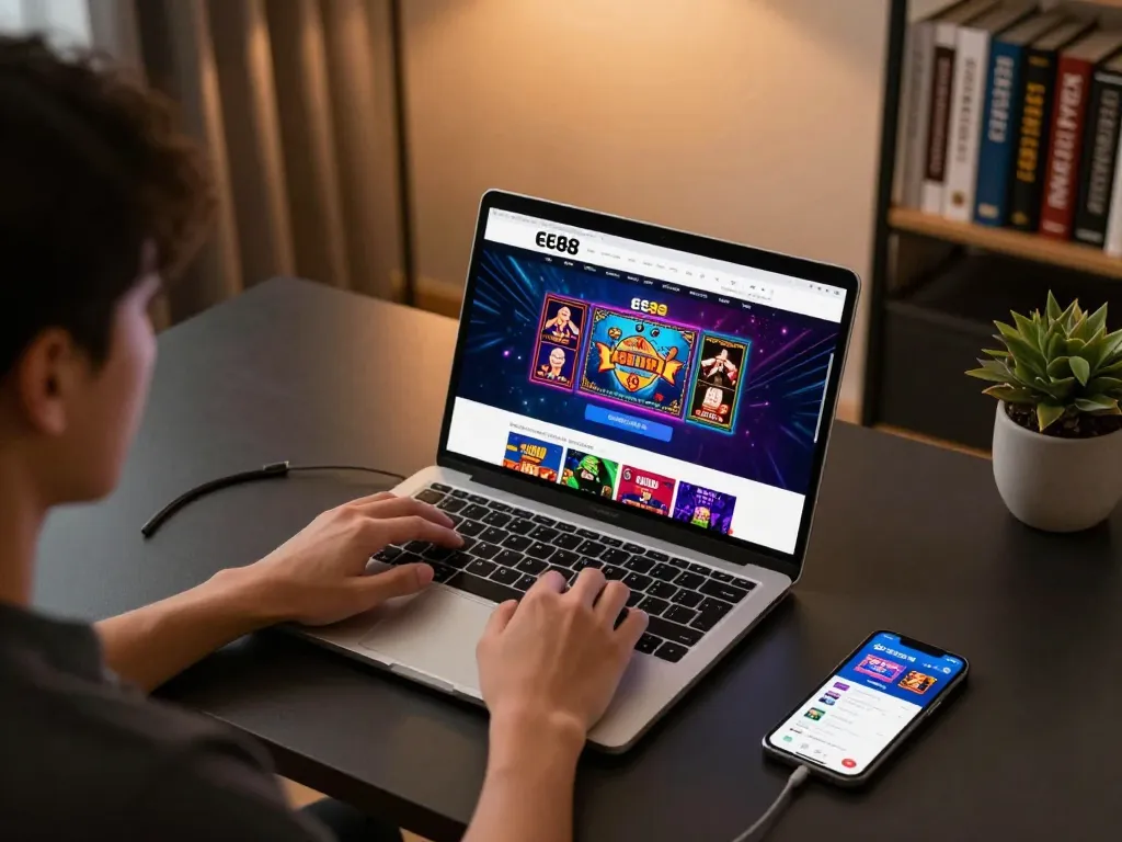 Engaging online gambling experience on EE88 with a vibrant game interface and betting app