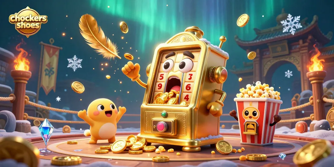Experience thrilling jackpots at chockers shoes with exciting 3D slot machines pouring coins.