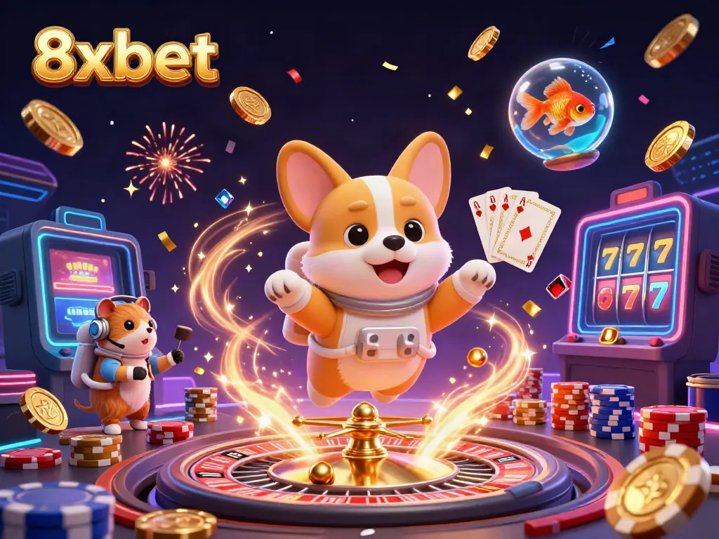 Experience thrilling gameplay at 8xbet with our vibrant space casino featuring unique characters.