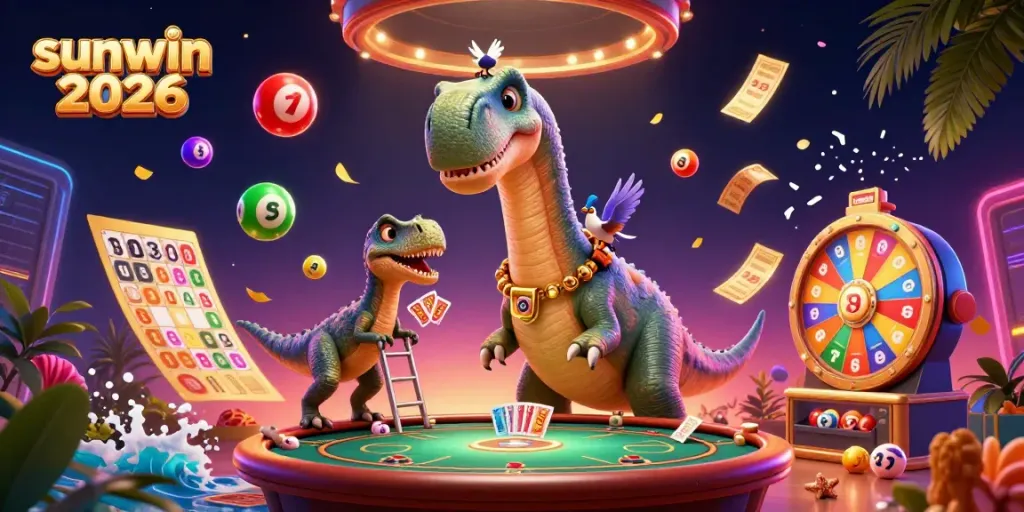 Experience thrilling gameplay with sunwin 2026 featuring a dynamic casino scene and vibrant gaming elements.
