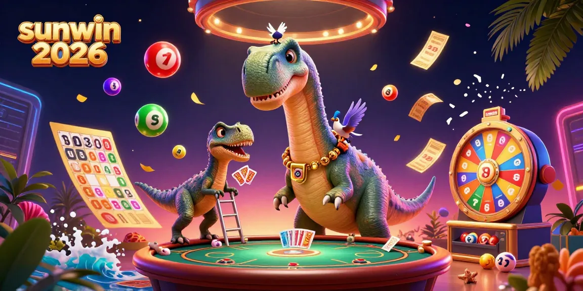 Experience thrilling gameplay with sunwin 2026 featuring a dynamic casino scene and vibrant gaming elements.