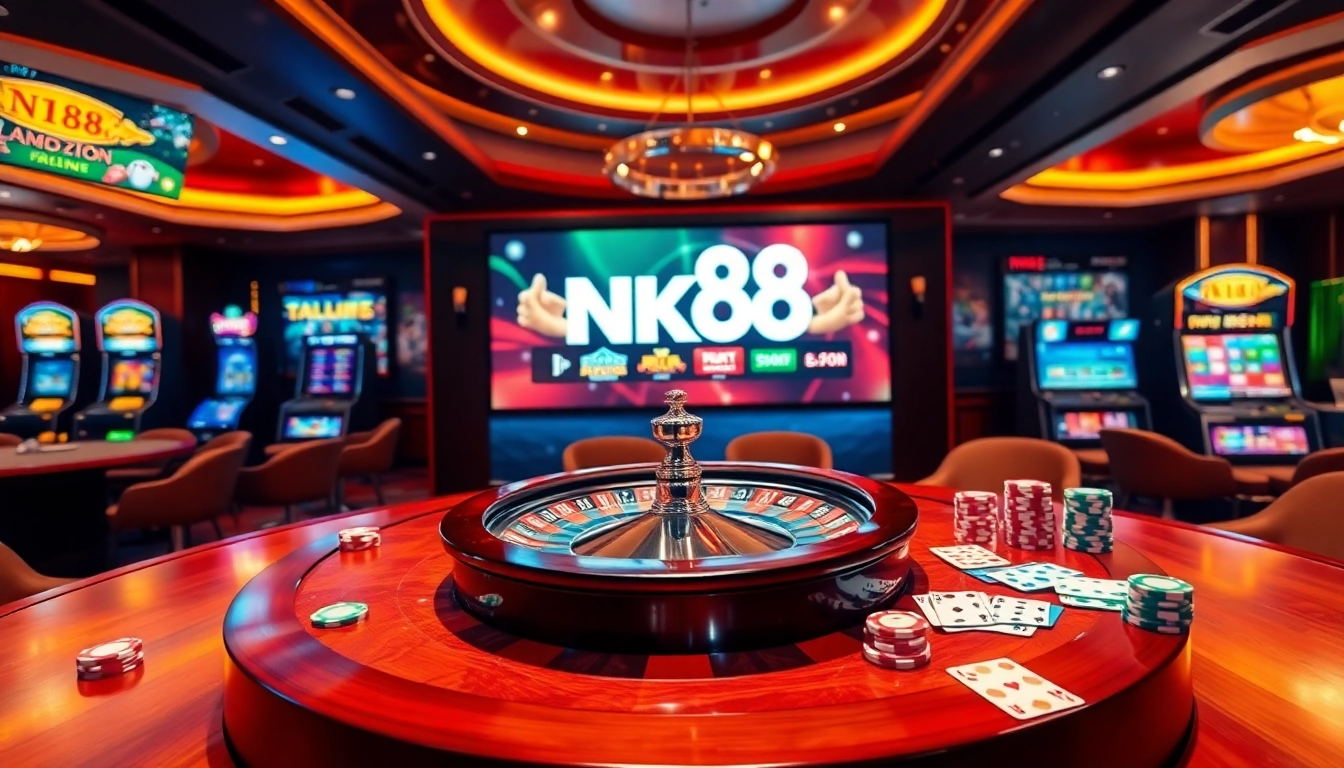 Experience the thrill of NK88 casino gaming with vibrant tables and dynamic betting options.
