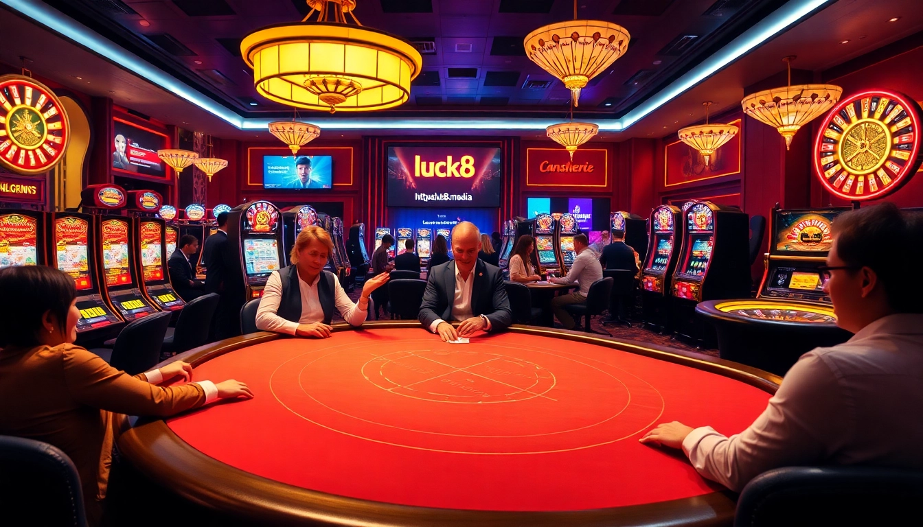 Experience thrilling gaming at https://luck8.media/ with exciting poker tables and vibrant slot machines.