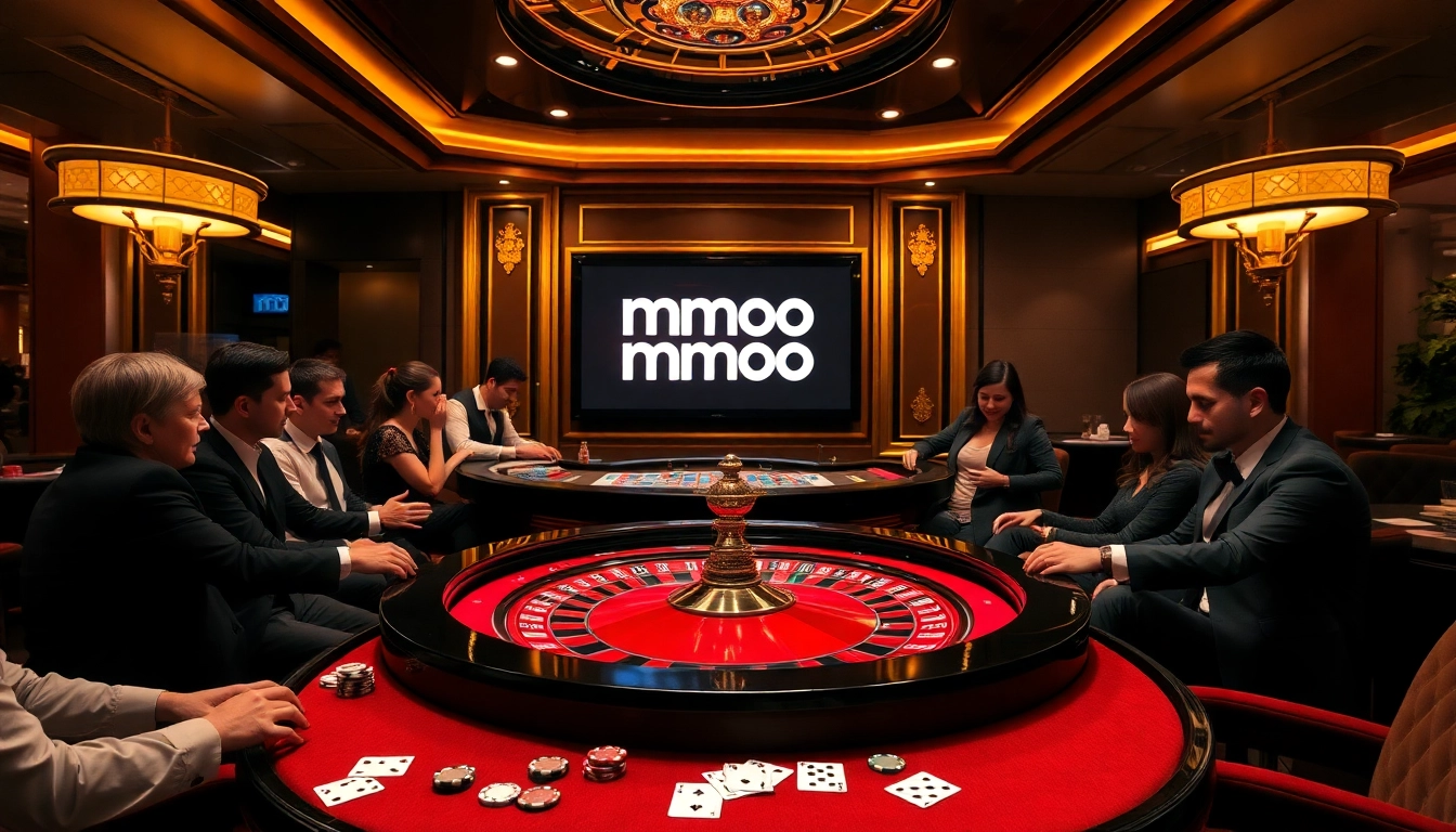 Engaged players enjoying a thrilling casino experience at mmoo roulette table.