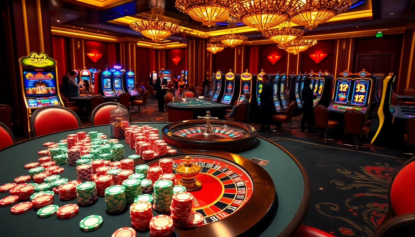 Engaged players enjoying high-stakes games at 789Win casino, showcasing luxury and excitement.