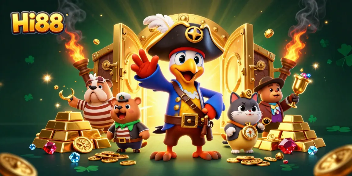 Experience thrilling wins at Hi88 with vibrant gaming adventures featuring lively characters and dazzling treasures.