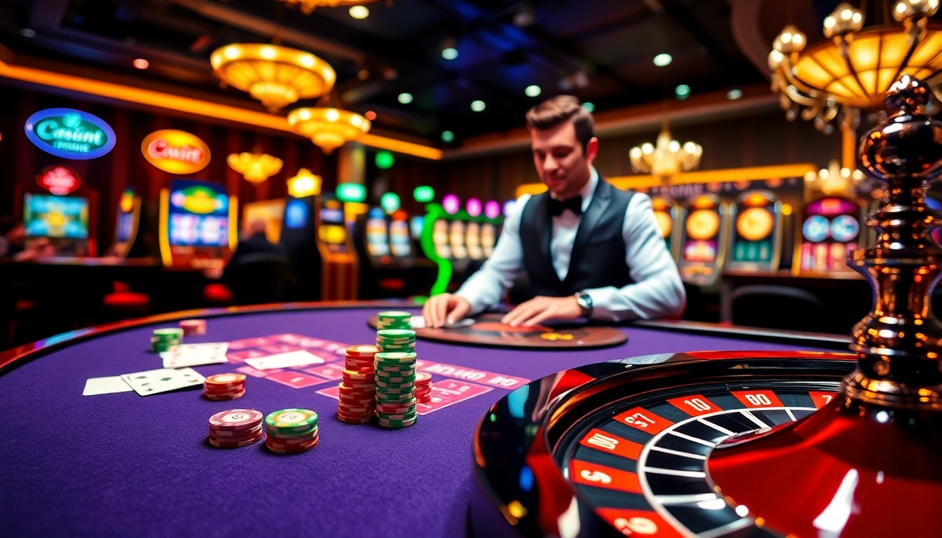 Excited players enjoying a premium slot game experience at Cwin’s vibrant casino.