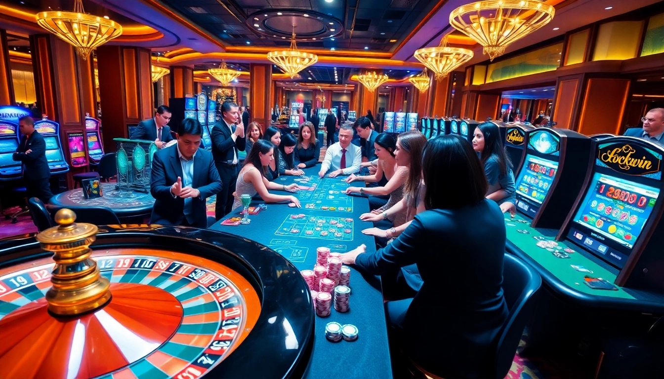 Experience the thrill of gambling at Luckywin's vibrant casino.