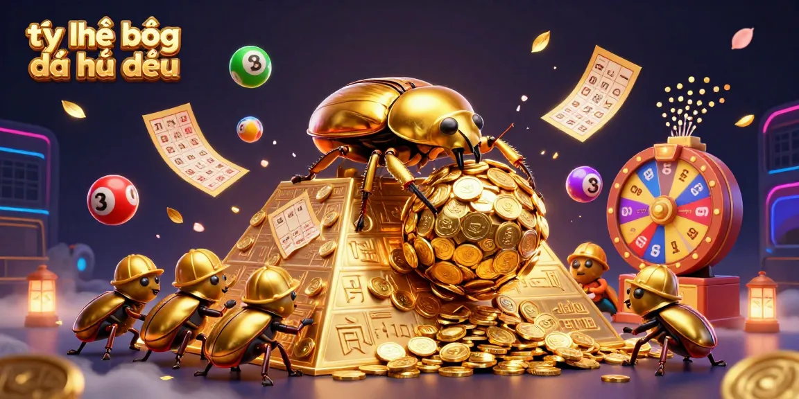 Engage with tỷ lệ bóng đá nhà cái through vibrant lottery-themed 3D illustration packed with dynamic elements.