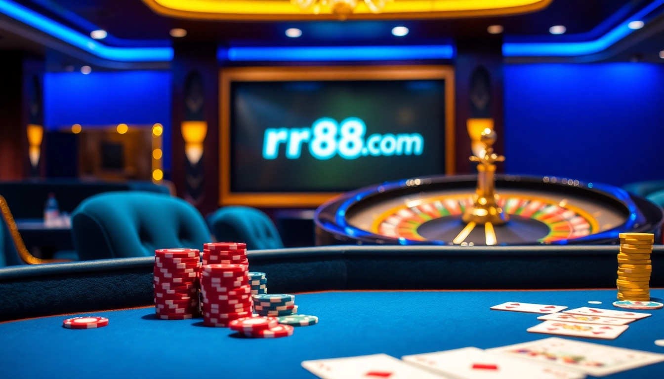 Experience the thrill of rr88.com with vibrant casino games and luxurious poker tables.