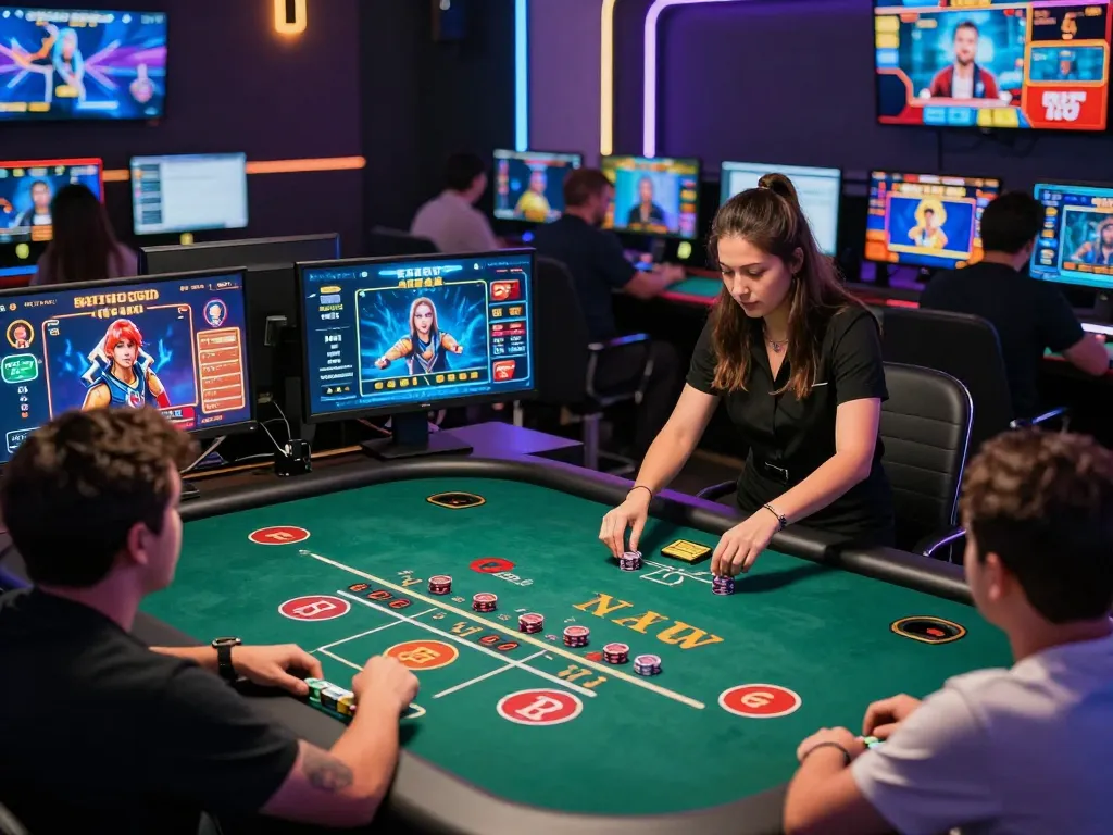 Join the action at the 7m online casino with live blackjack gameplay showcasing dynamic player interactions.