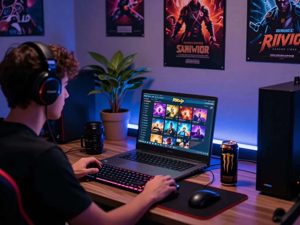 Exciting online gaming setup showcasing Rikvip game interface with vibrant visuals.