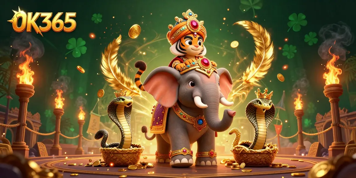 Experience thrilling gameplay at OK365 with our vibrant 3D casino illustration showcasing exciting gaming elements.