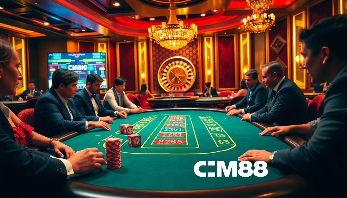 Experience the thrill of gambling at https://cm88.autos/ with luxurious casino tables and intense gameplay.