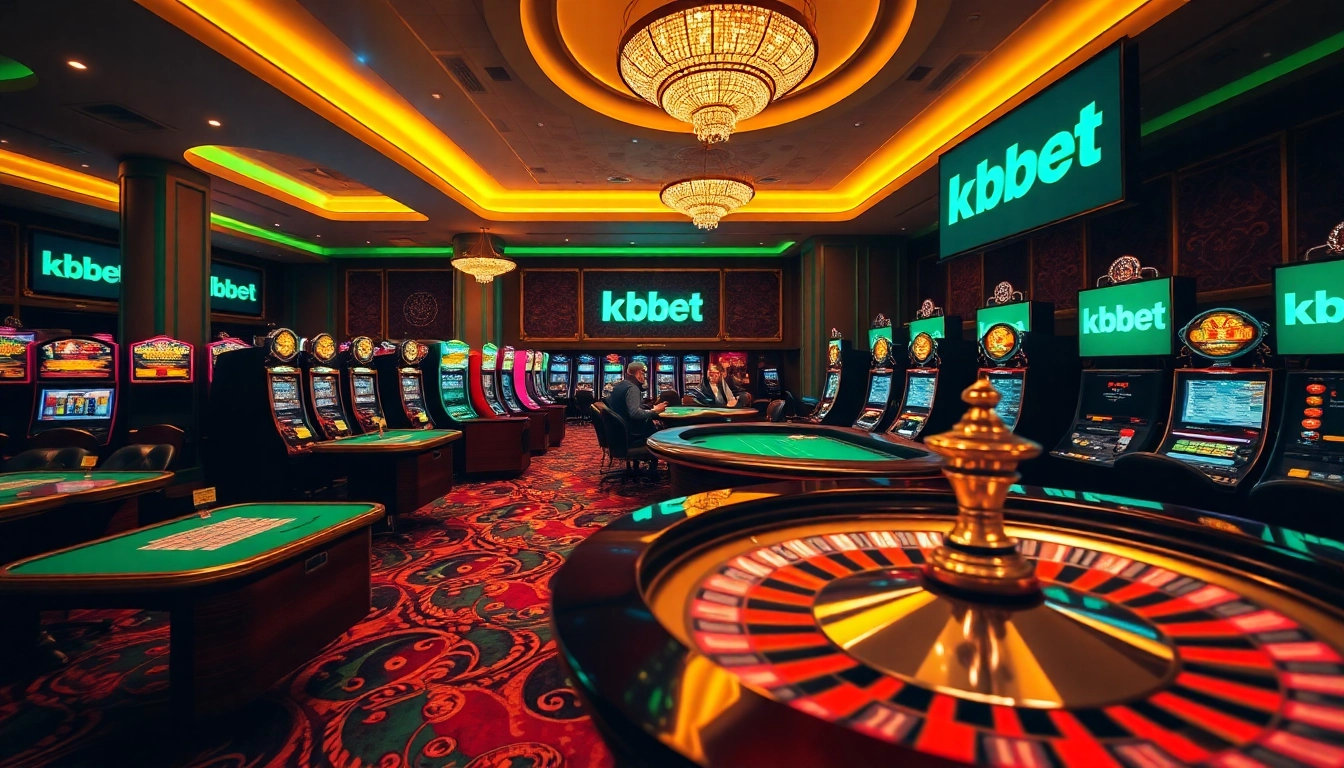 Experience the thrill of kbbet at a luxurious online casino filled with engaging games and vibrant atmosphere.