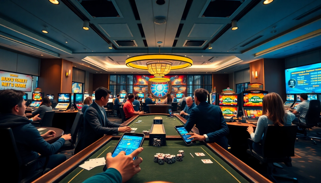 Exciting live gaming experience at Ku1111, showcasing players engaged in interactive casino and sports betting.