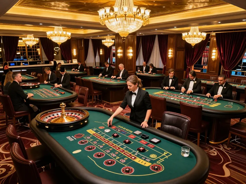 Experience thrilling gameplay at https://fabet.credit/ with elegant roulette tables and vibrant casino ambiance.