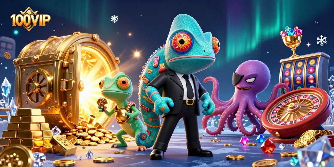 Experience thrilling games with 100VIP's captivating casino characters and dynamic visuals.