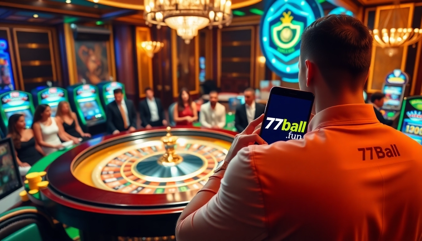 Experience thrilling gaming action at https://77ball.fun/ with a vibrant casino atmosphere and high-stakes excitement.