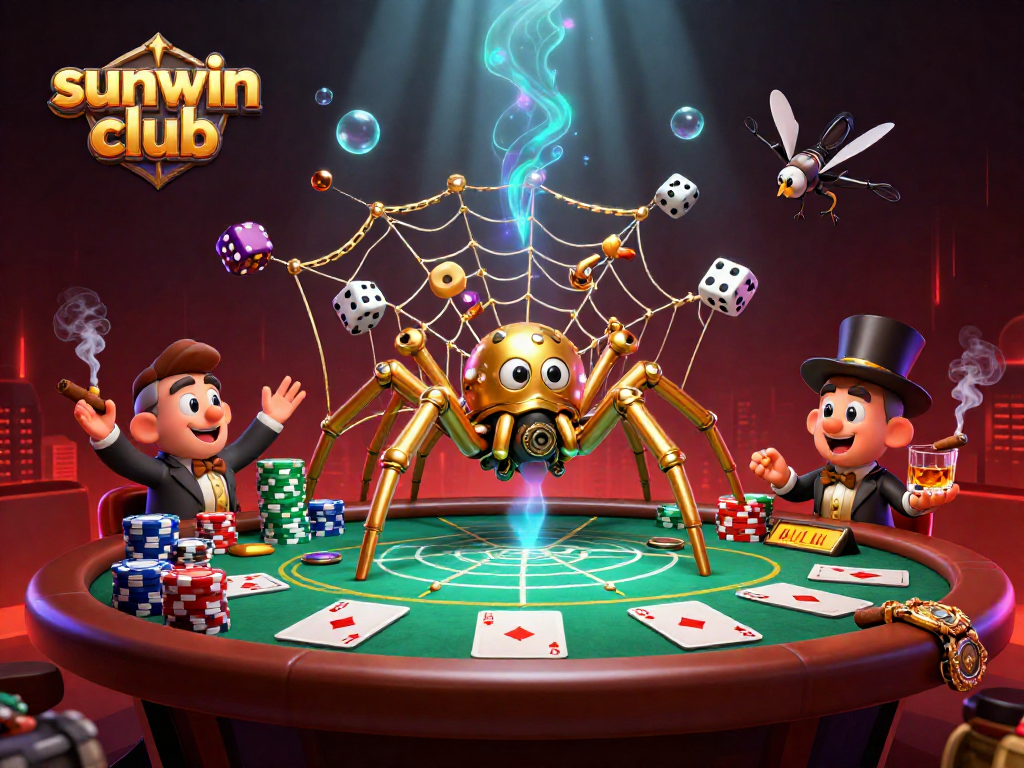 Experience the thrill at sunwin club with steampunk characters and intense poker action.