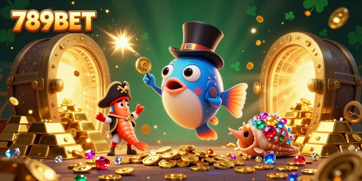 Win big with 789BET in a vibrant underwater casino scene featuring golden treasures.