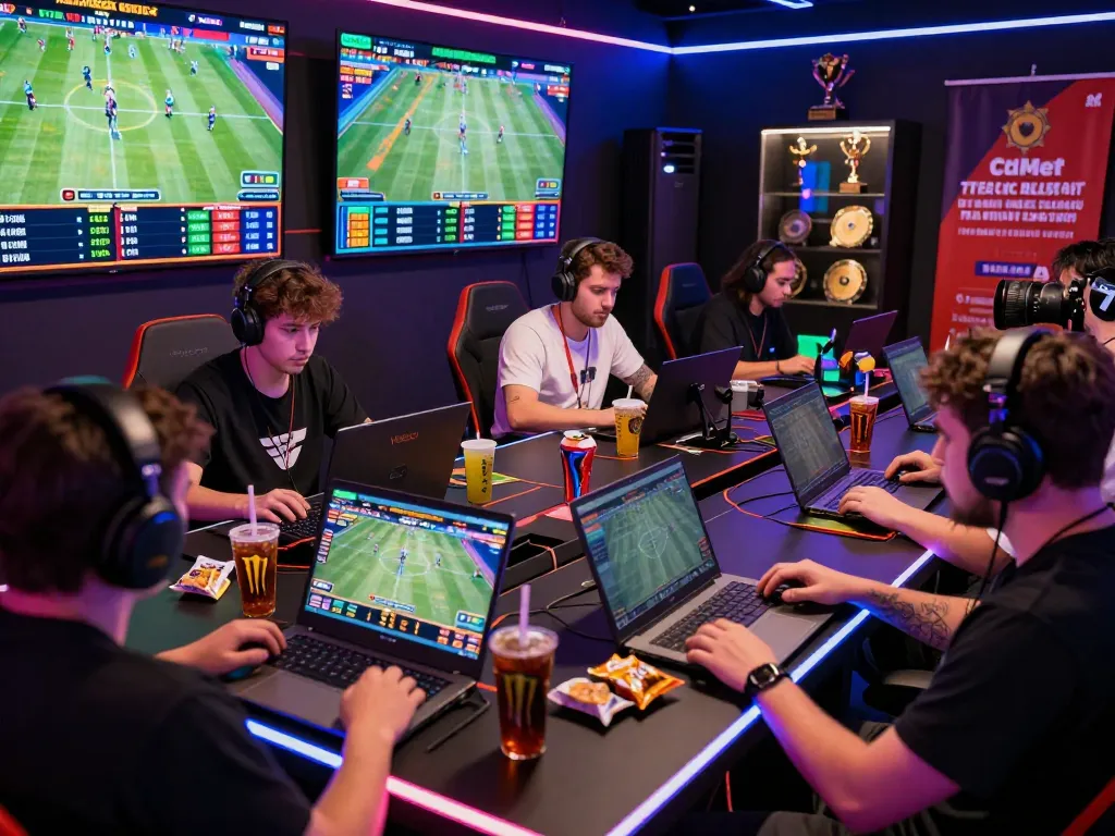 Gamers enjoying live betting on the Vsbet platform, showcasing excitement and community.