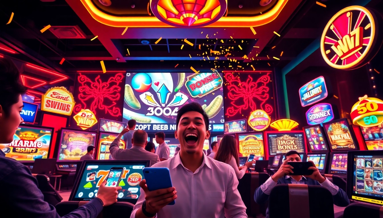Engaging online gaming experience on go-88.us.com with dynamic visuals and excited players.