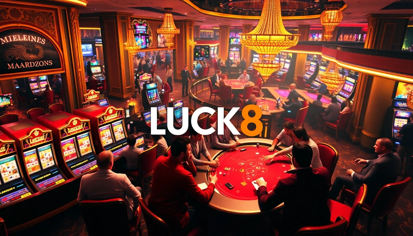 Players engaged in thrilling games at LUCK8 casino, showcasing dynamic betting action.