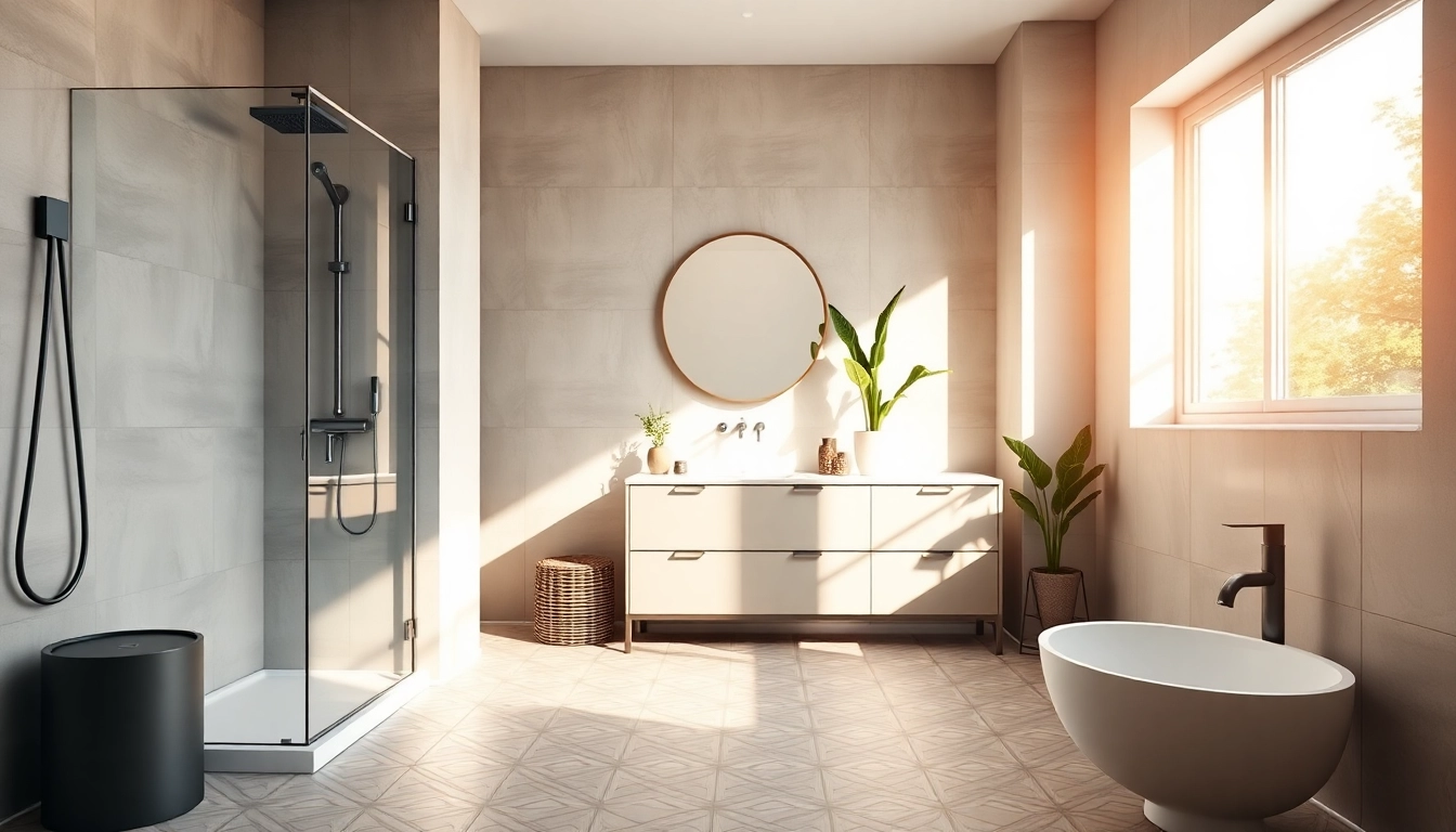 Transform your space with this elegant small bathroom remodel showcasing a sleek design.