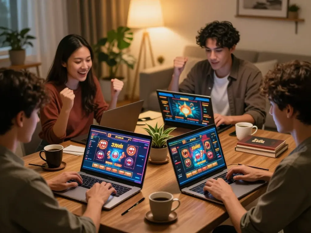 Engaging online gaming session at 32win with players strategizing for better odds.