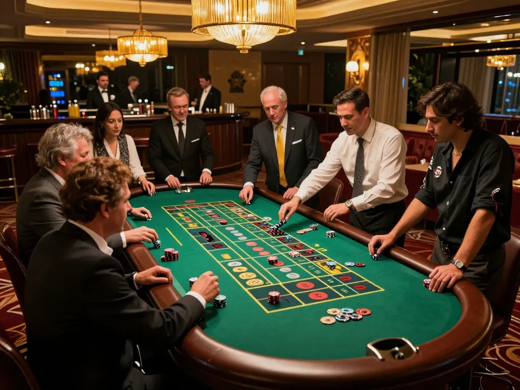 Experience the excitement of betting at open88 roulette table in a luxurious casino atmosphere.
