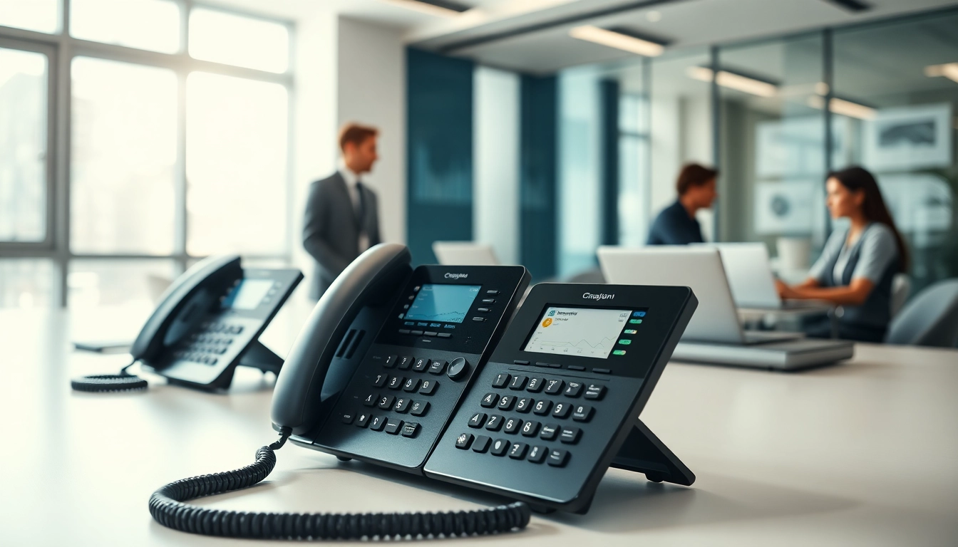 Explore how business phone systems enhance communication in a dynamic office setting.