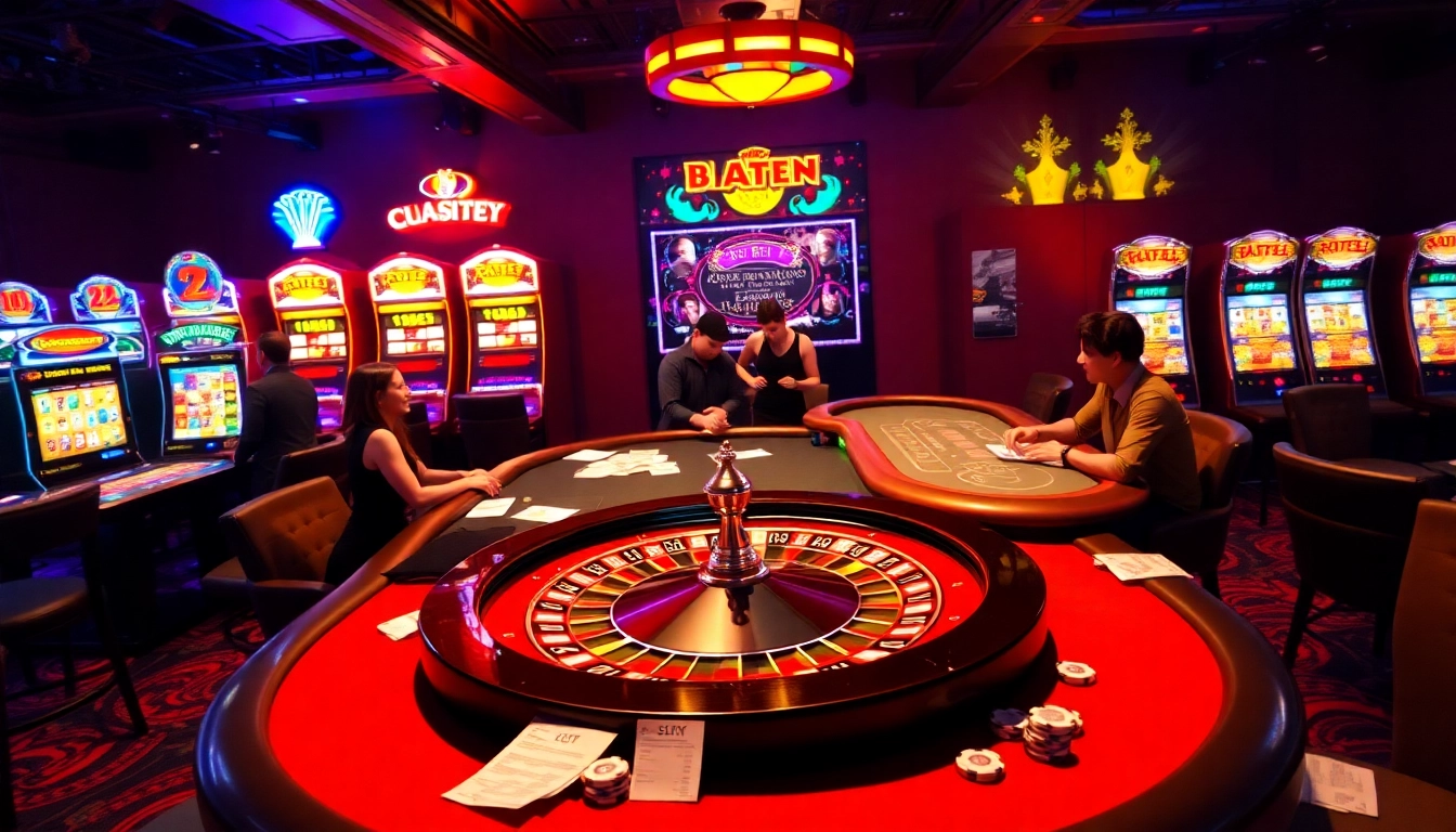 Engaged players enjoying table games at https://s666hn.com/, featuring roulette and poker elements.