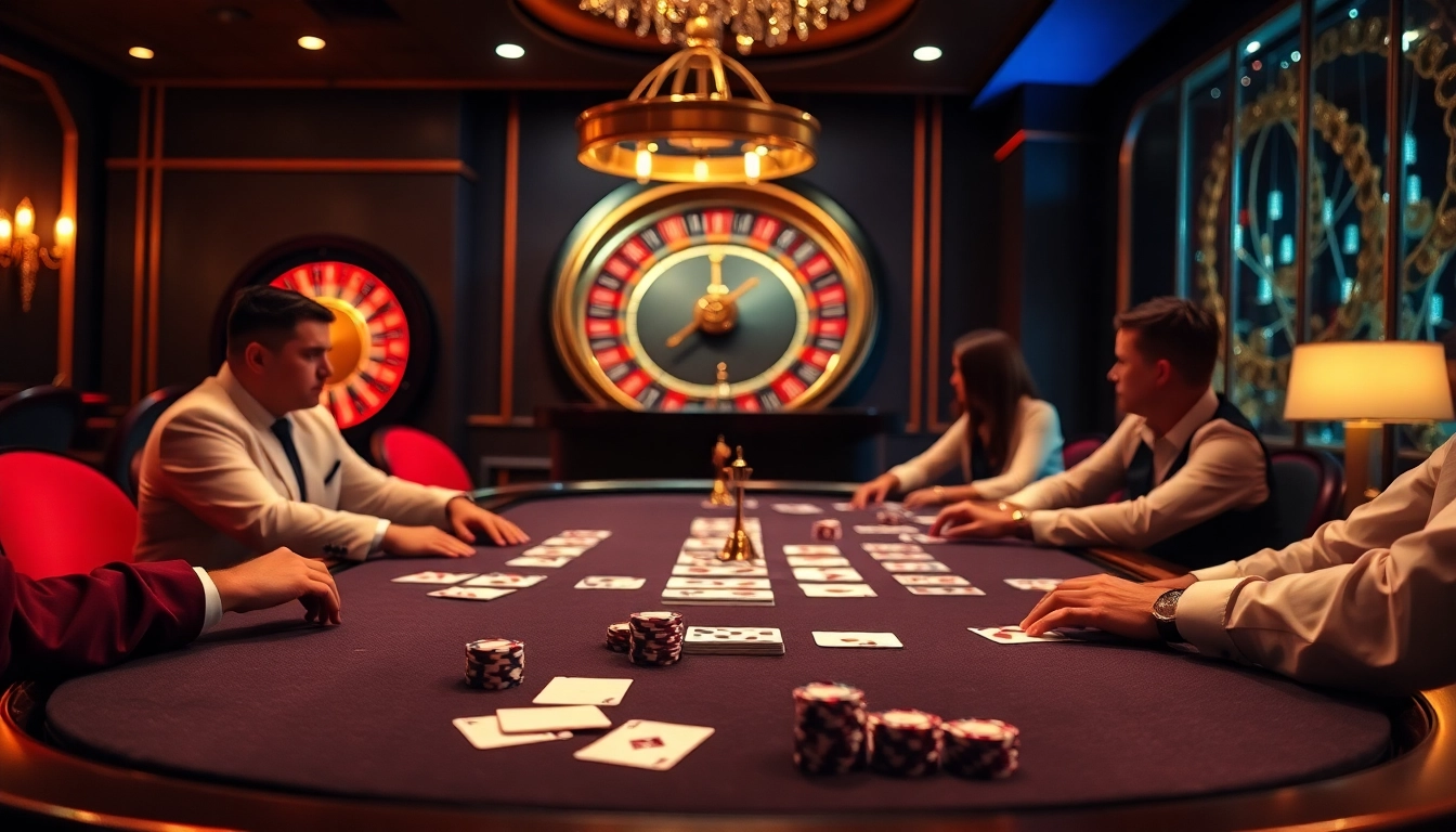 High-stakes poker game at https://s8onl.com/ with vibrant chips and cards showcasing tension and excitement.