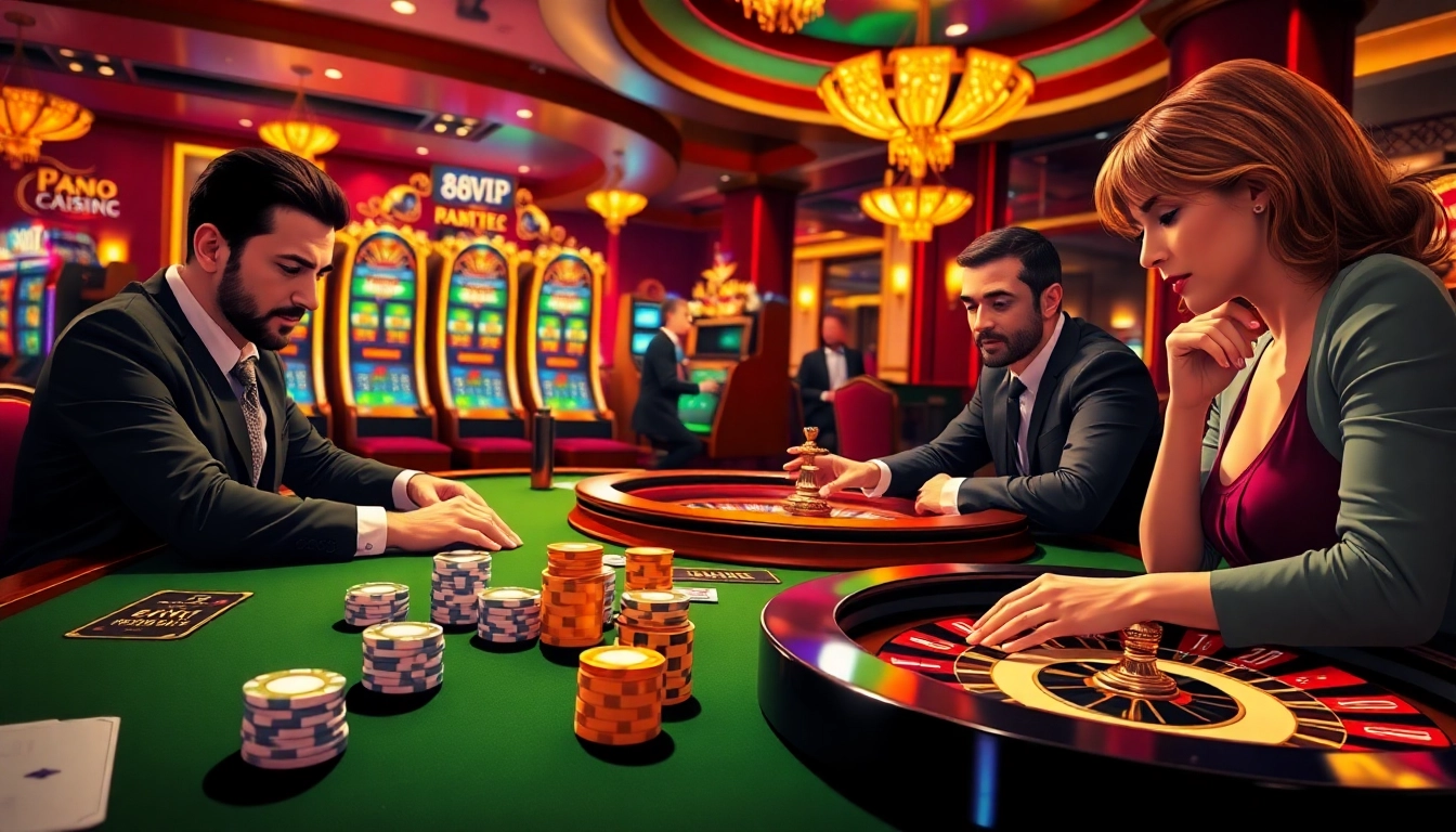 Experience the excitement of 68VIP casino with vibrant tables and thrilling gameplay.