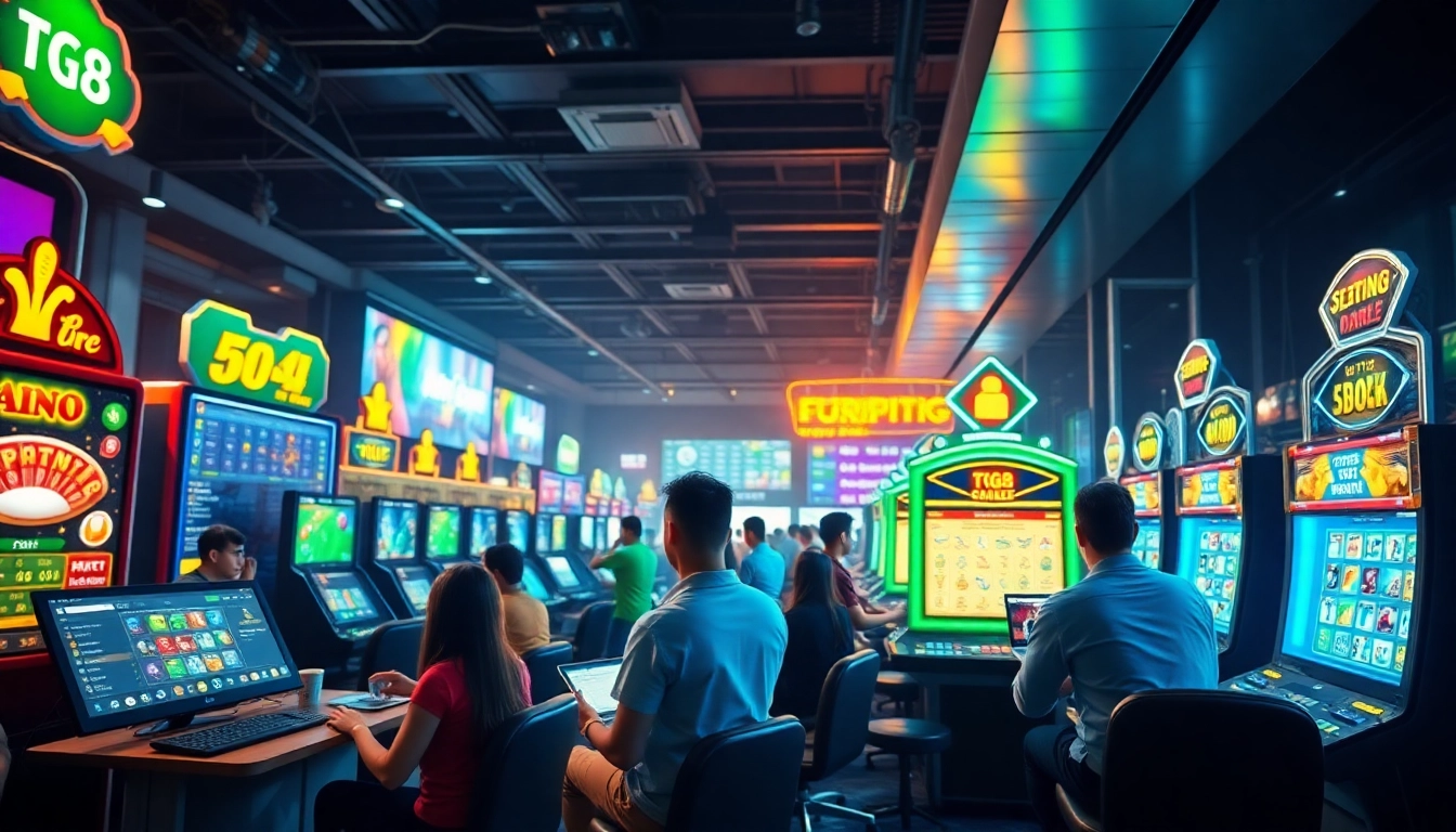 Engaged players enjoying the online betting experience at TG88, showcasing diverse gaming options and secure transactions.