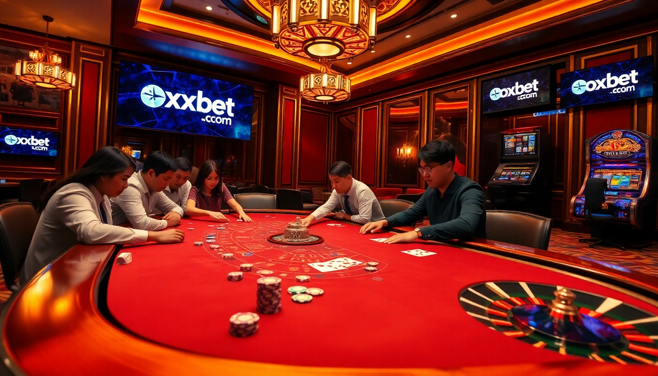 Engage in the thrilling atmosphere of oxbet com with vibrant casino tables and exciting slots.