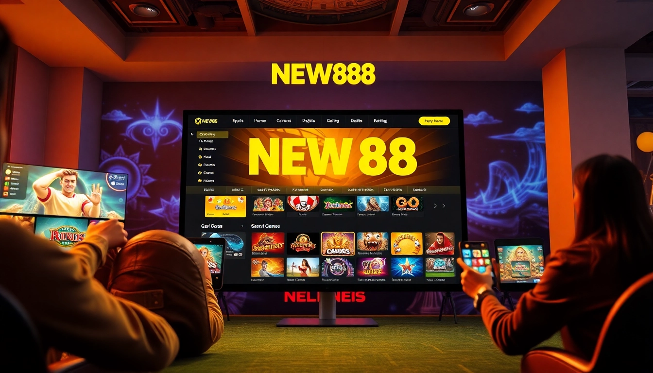 Explore interactive gaming at https://new88pm.com/ with a vibrant interface showcasing betting options.