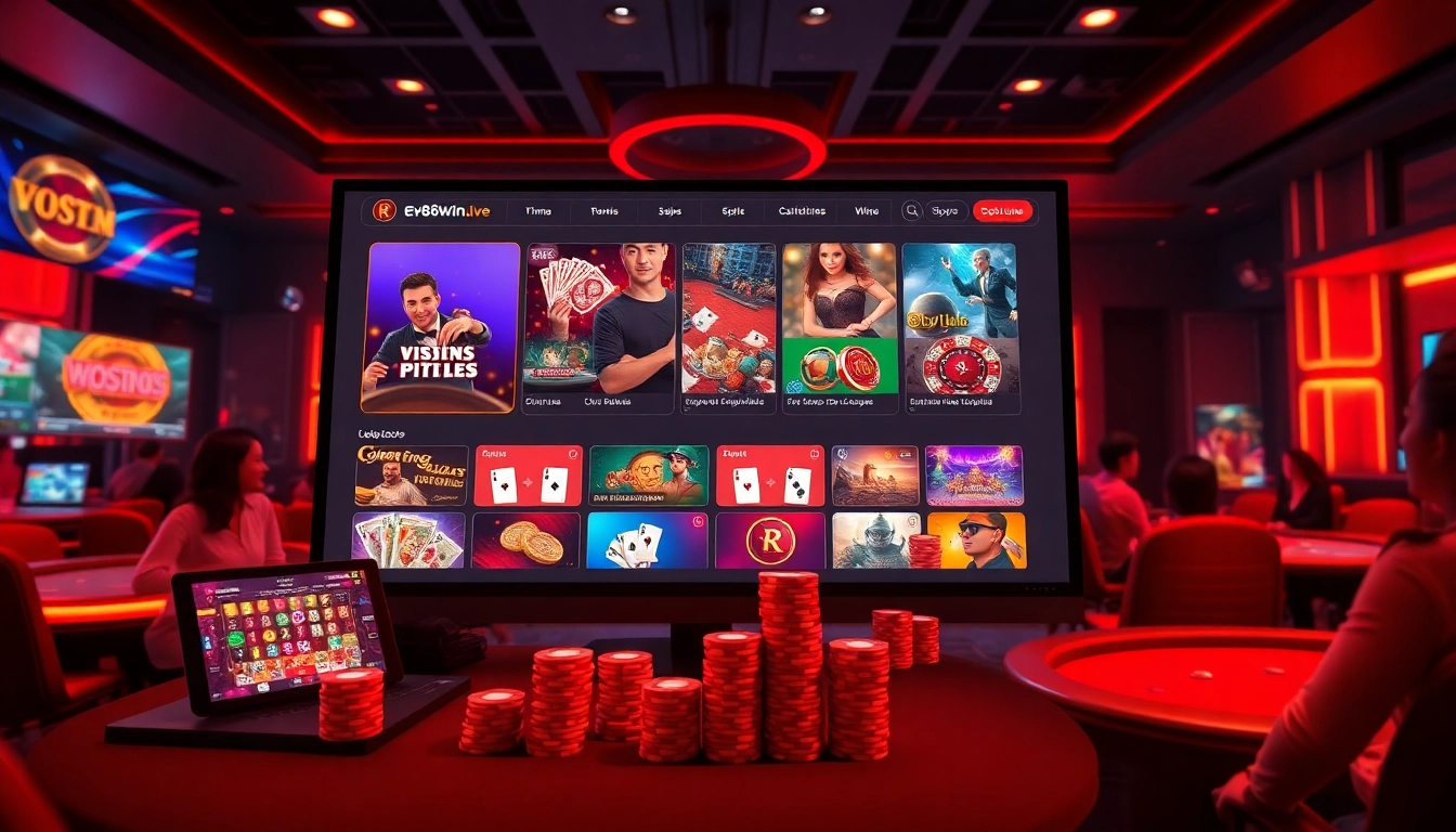 Experience top online gaming at ev88win.live featuring virtual casinos, sports betting, and immersive gameplay.