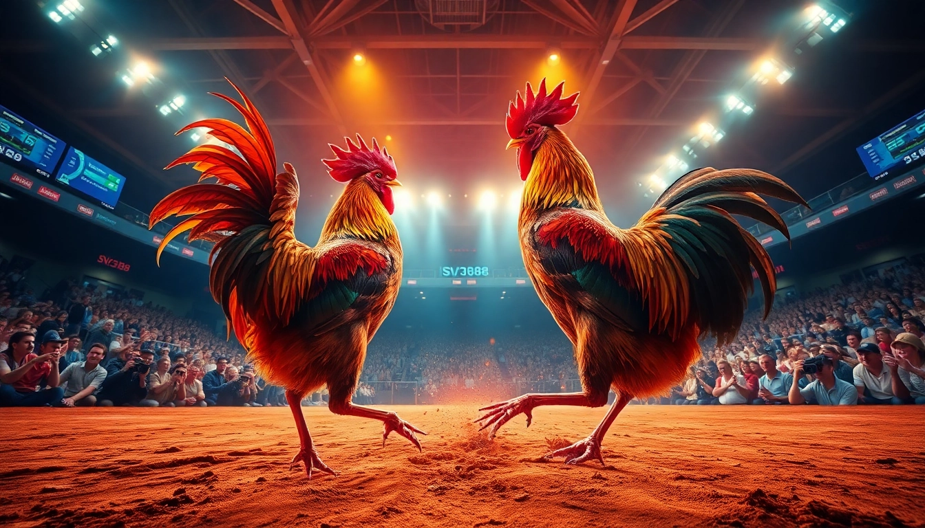 Experience the excitement of online cockfighting at SV368win.live with thrilling matches and vibrant spectators.